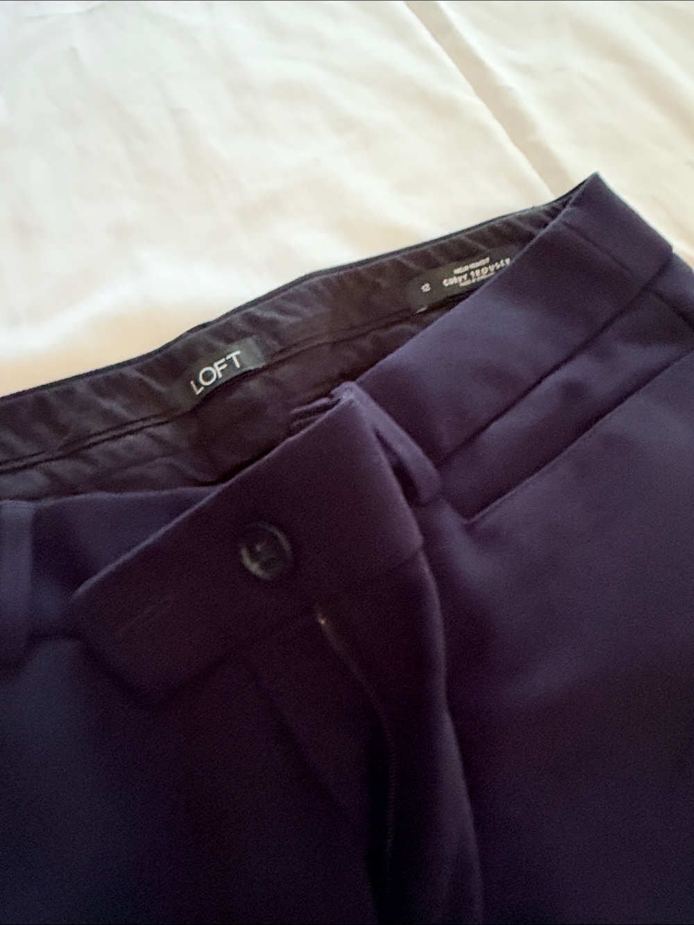 Loft size 12 high waist curvy trousers - Black and Navy - Picture 3 of 4